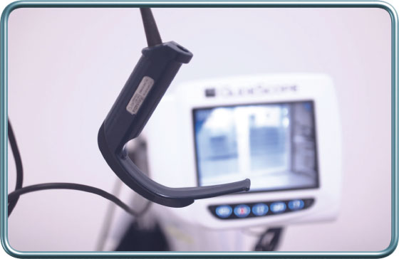גלייד-סקופ- Glidescope- Video assisted intubation